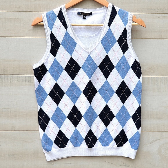 brooks brothers argyle sweater